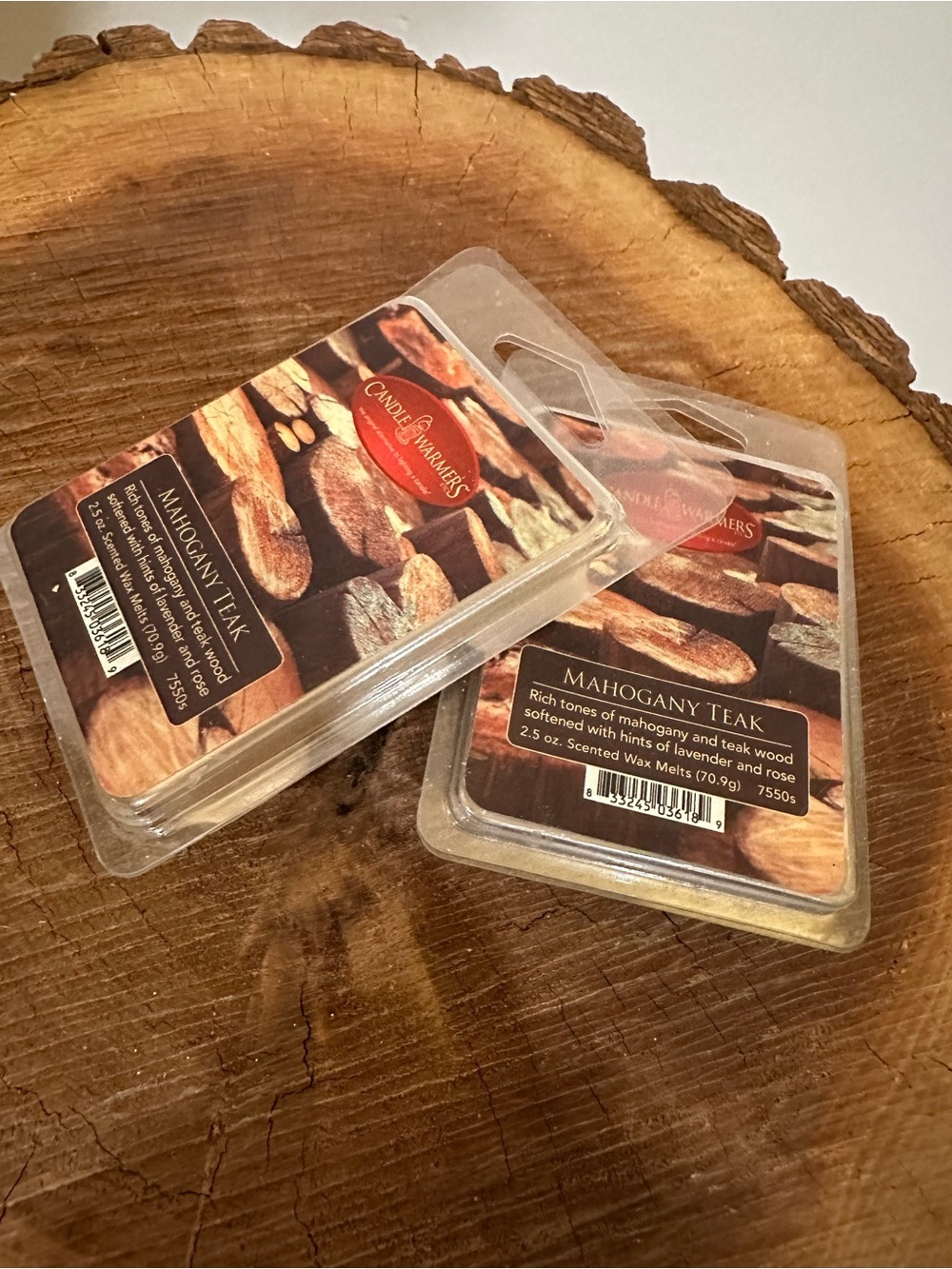 Candle Warmers Mahogany Teak Wax Melts - 2 packs